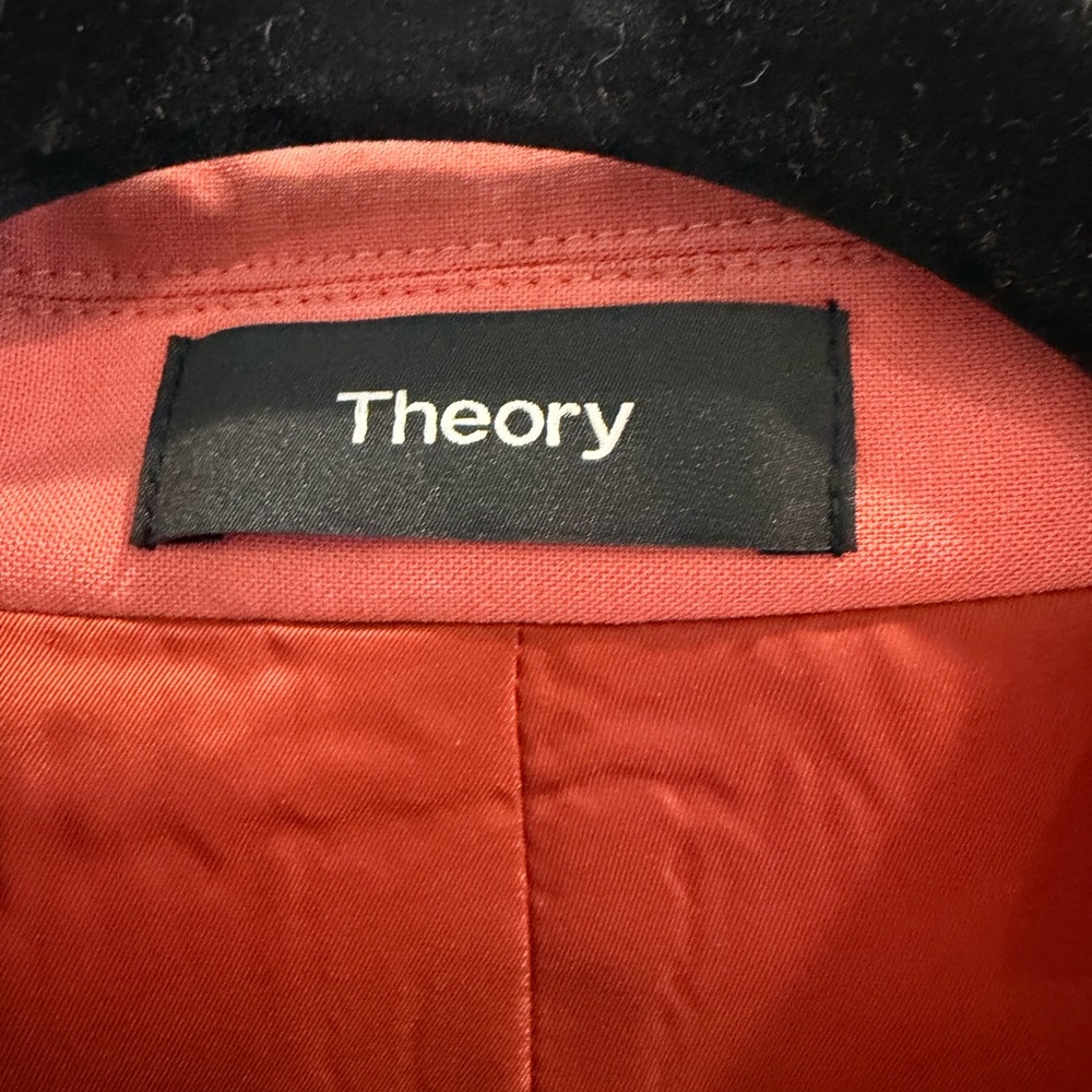 Theory Women's Gabe Sevona Virgin Wool Blazer in Coral *Matching Dress Avail.* - Picture 6 of 10